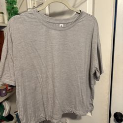 Grey Cropped Shirt 