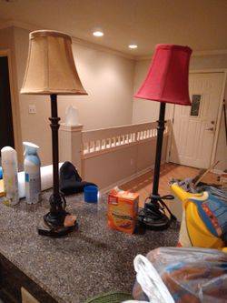 Table lamps and floor lamps