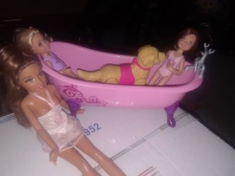 Puppy getting a bath