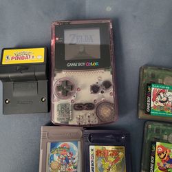 Gameboy Color With Games