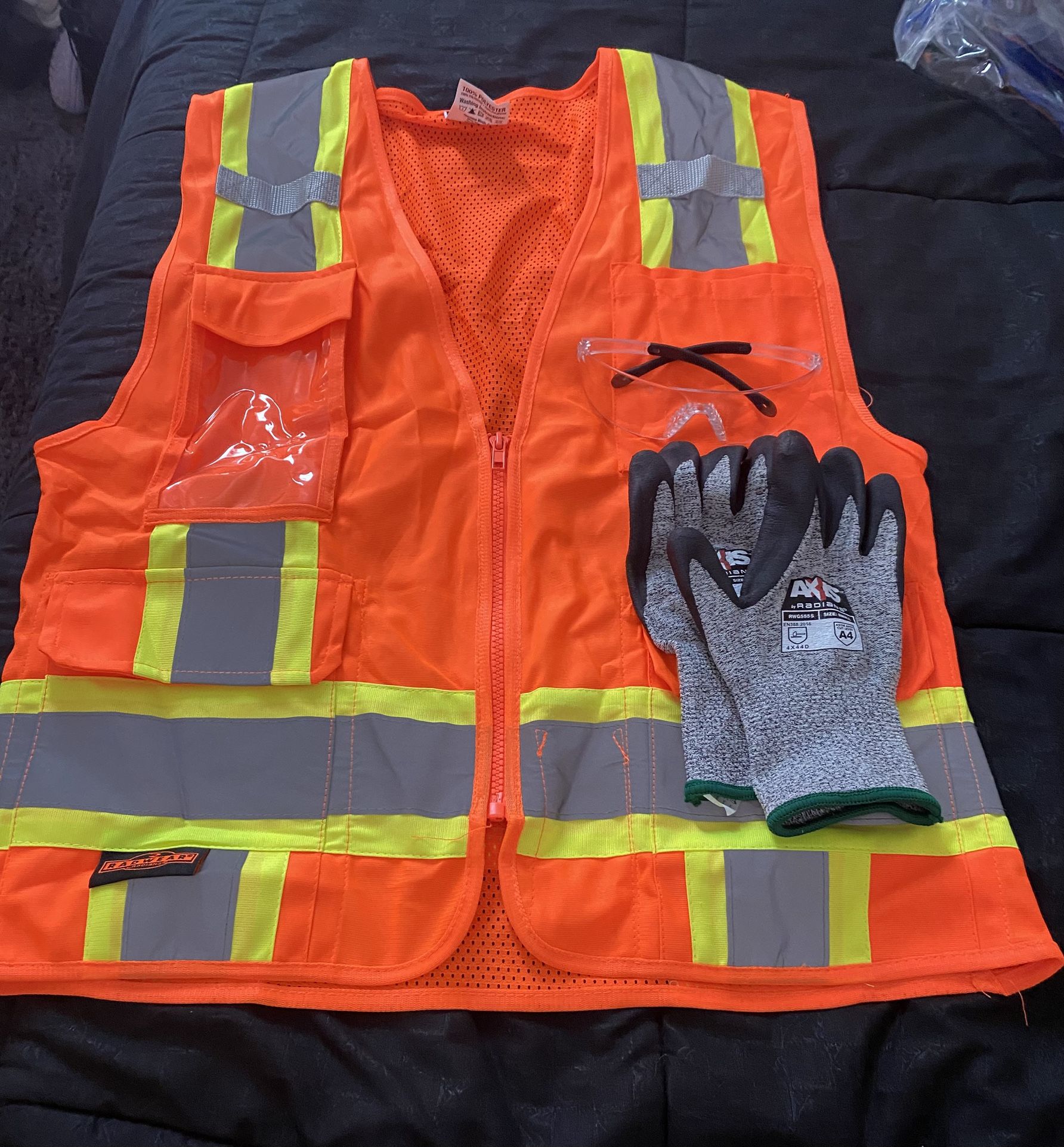 Gloves, Vest, Glasses Construction