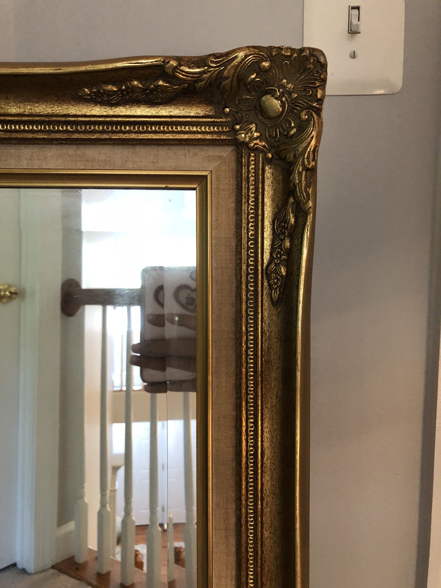Antique French gold wood mirror “41”X30” (SERIOUS INQUIRIES PLEASE “