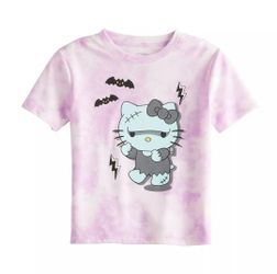 Hello Kitty Girls Frankenstein Shirt Size Large 10/12