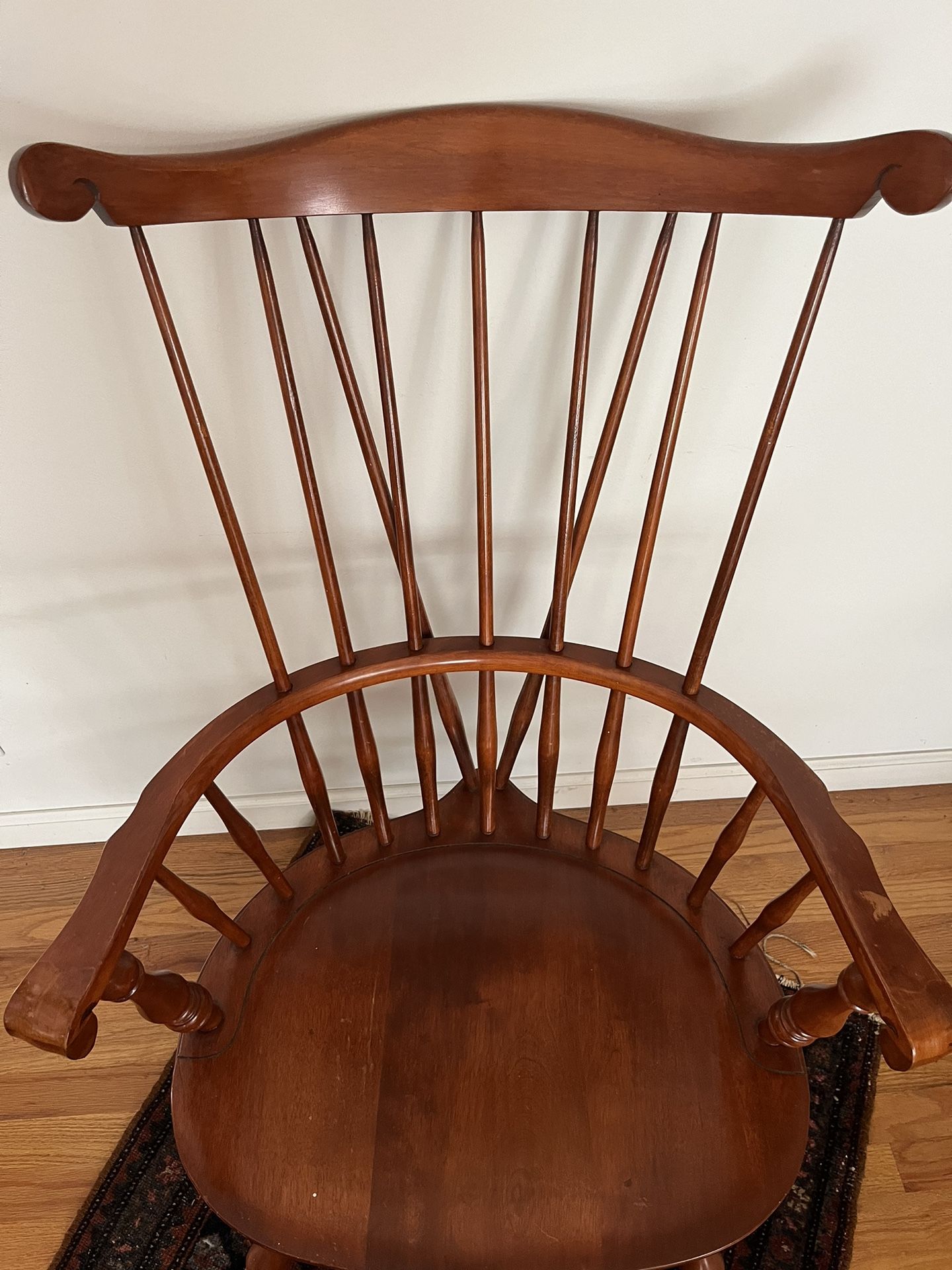 Vintage Nichols & Stone Windsor Cherrywood Arm Chair