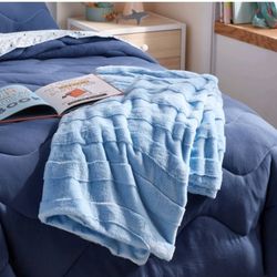 Blue Wave Kids' Plush Throw
Blanket - Pillowfort (Brand New)