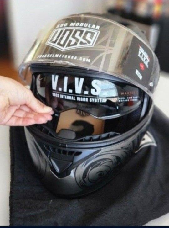 VOSS Motorcycle Helmet NEW never Used