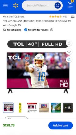 TCL - 40" Class S3 S-Class LED Full HD Smart TV with Google TV (2023)