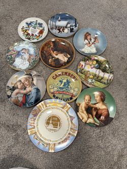 Set Of 10 Collectors Plates