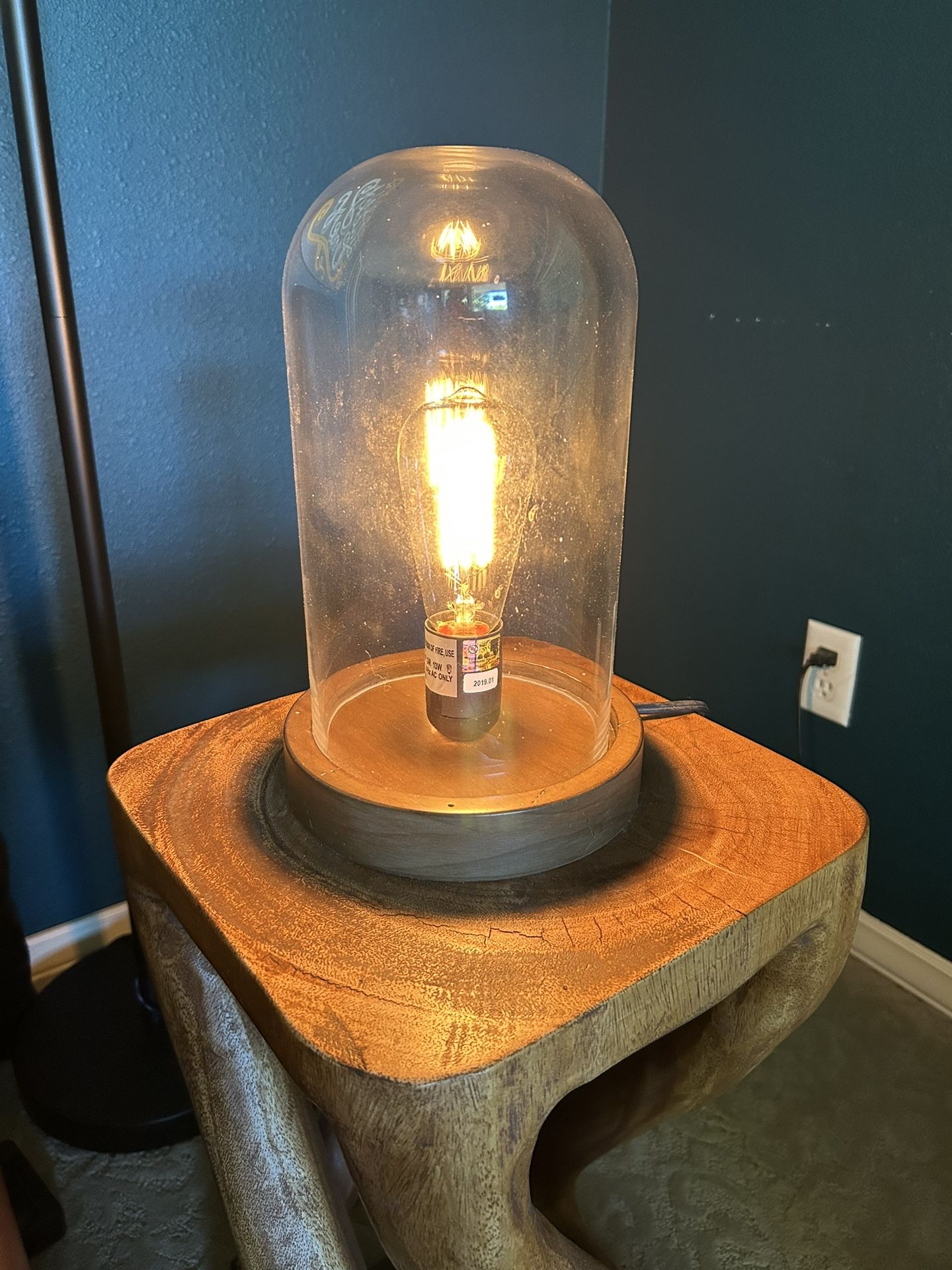 Lamp with Glass Dome