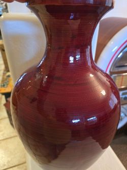 Red vase