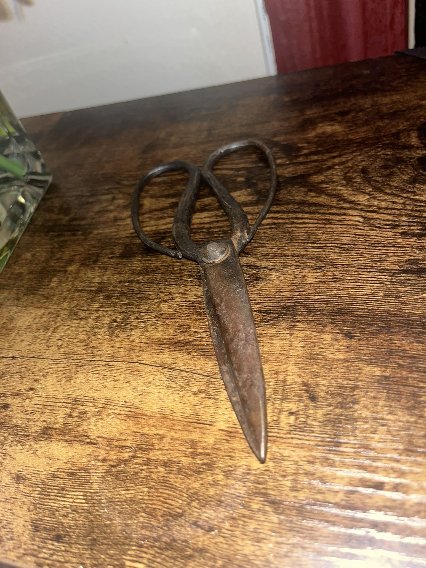 Antique Engraved Japanese Fabric Scissors