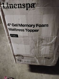 4" full size gel memory foam TOPPER
