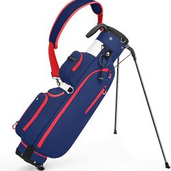 Golf Stand Bag, Lightweight Par 3 Golf Bag with 3 Way Dividers