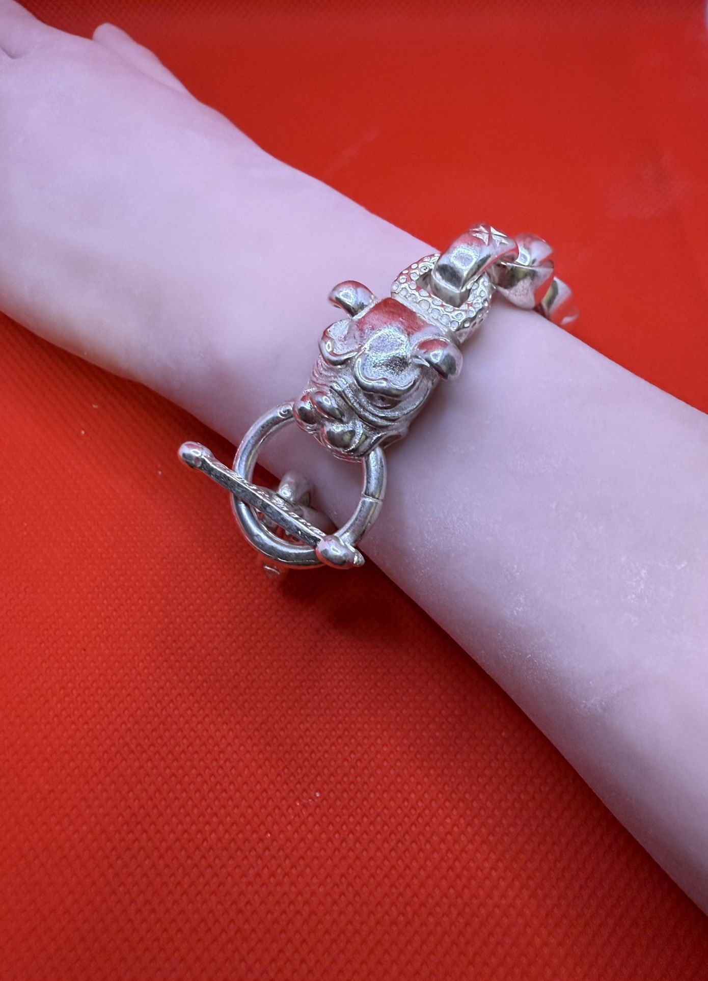 Japanese Antique Tiger Head Bracelet