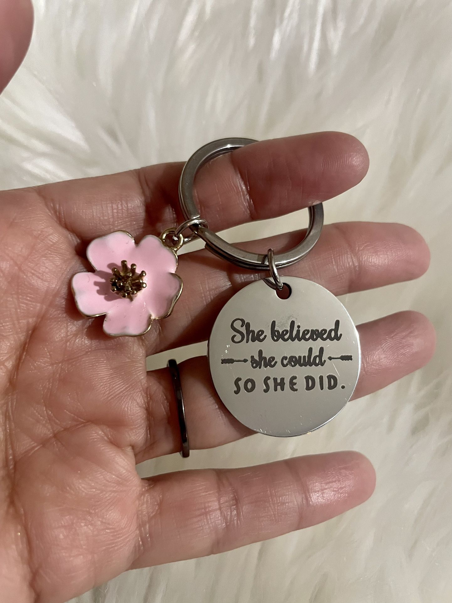 Brand New She Believed She Could So She Did Keychain 