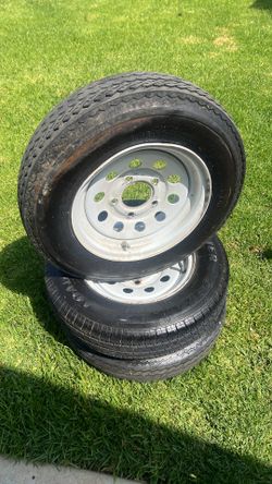 Trailer wheels and tires 12” 3) 5 lug 4.5