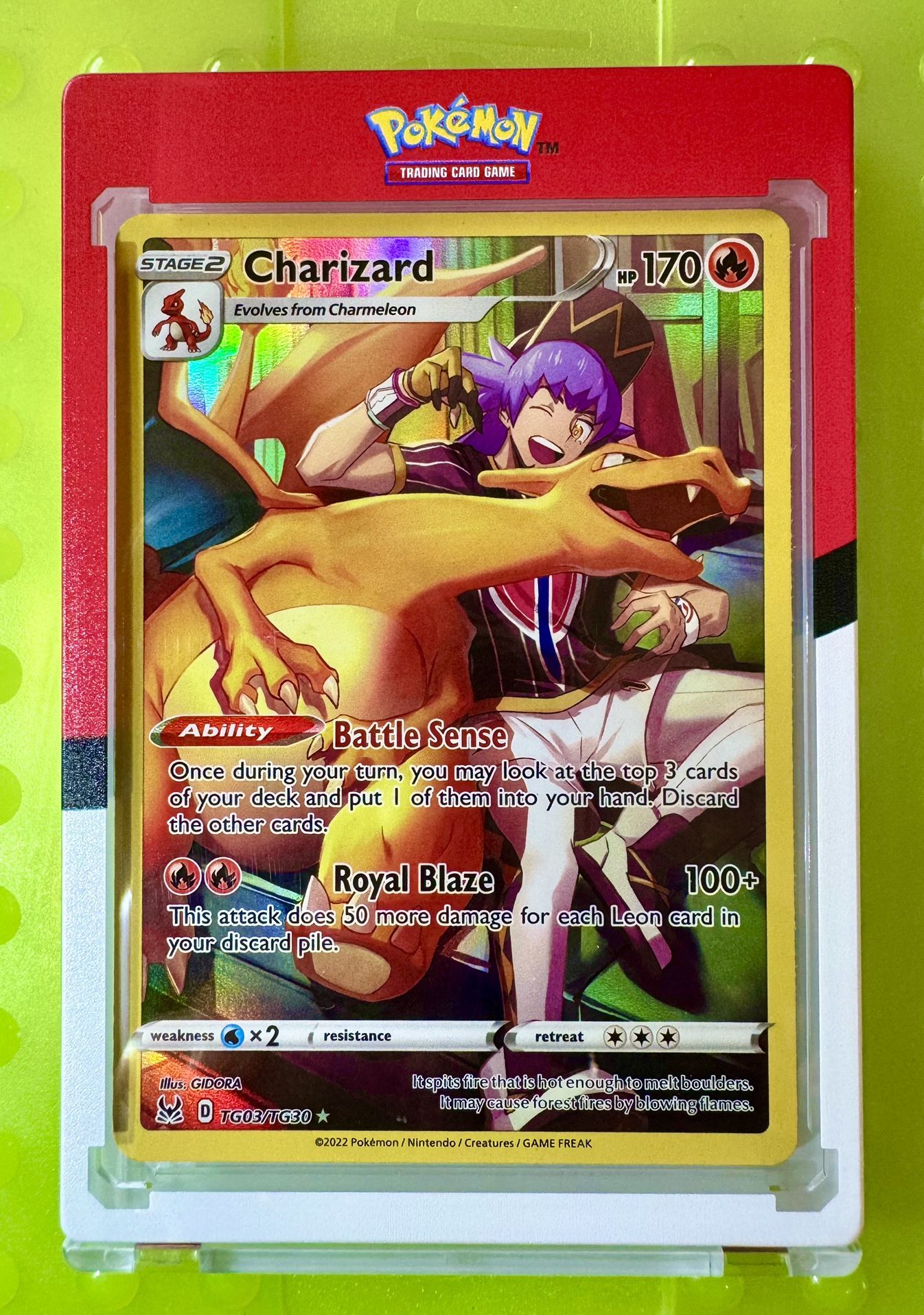 Charizard TG03/TG30 Swsh1l: Lost Origin Trainer Gallery Holo W Pokémon One Touch
