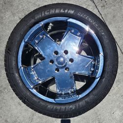20 Chrome Wheels & Tires 6x135