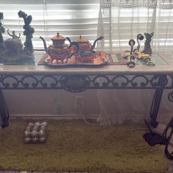 Vintage Glass Top Tables