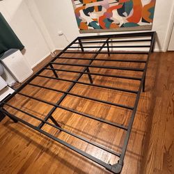 Lightly Used 14" Queen Mattress Frame - Disassembled.