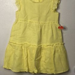 Wonder Nation Yellow Dress, Size 3 T, 100% Cotton