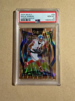 2024 Select Malik Nabers Copper Shock /299 PSA 10 #29 New York Giants Rookie RC