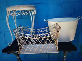 CHAIR $10=BASKET $10= TUB $5