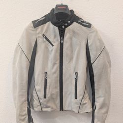 Women's White SPIDI Motorcycle Jacket Mesch For Summer, Size S