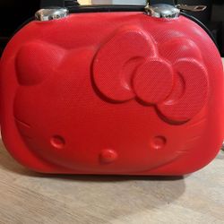 Red Hard Shell Hello Kitty Bag