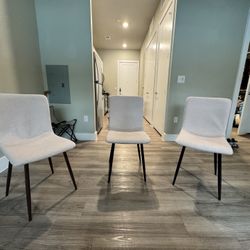 Vibrant Pink Fabric Chairs