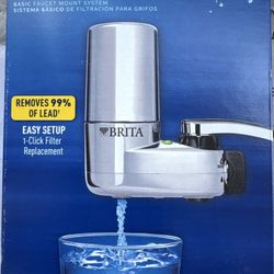 Brita  Basic Tap Water Faucet Filtration System -silver 