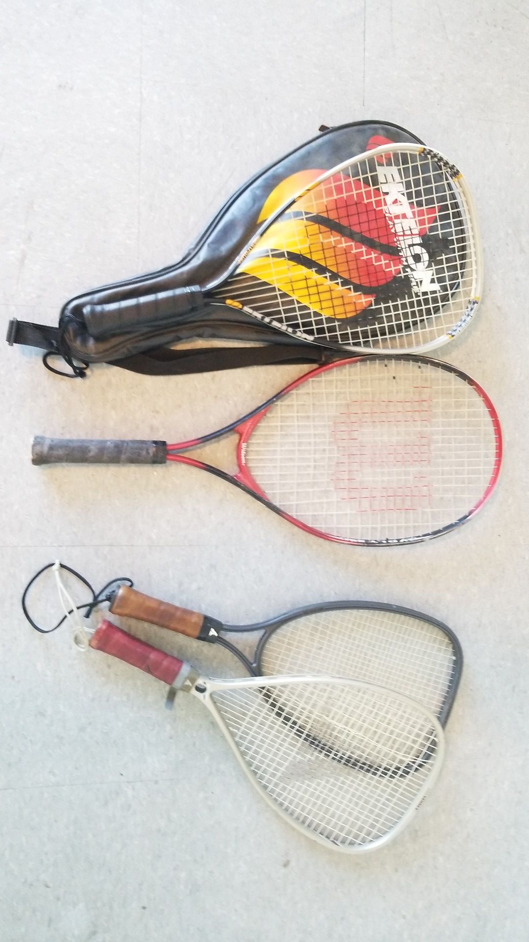 tennis rackets 4 for $20
