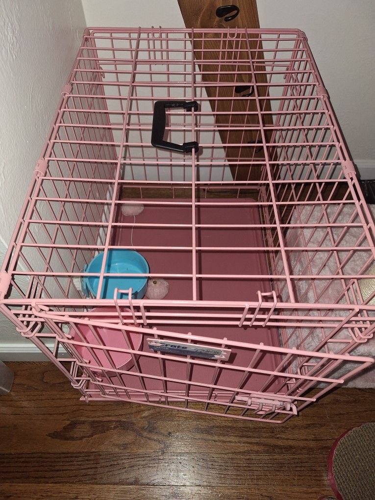 Pink Dog Crate
