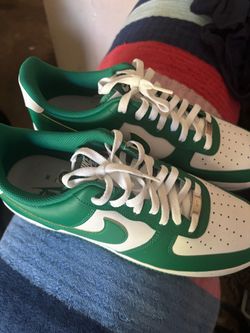 Green n White Nike Air Force 1 Low