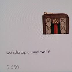 Brand New OPHILA ZIP AROUND WALLET