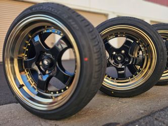 Wheels 17x9 5 lugs new rims and tires