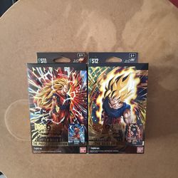 Dragonball Fusion World Starter Deck EX FS11 & FS12 UNOPENED