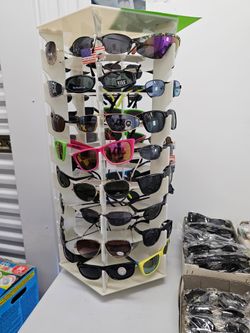 Sunglasses and racks