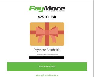 Paymore giftcard