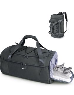 Sportsnew Sports Gym Bag for Men Women with Shoe Compartment Wet Pocket,Duffel Bag for Travel with Laptop Compartment,Weekender Overnight Carry On Bag