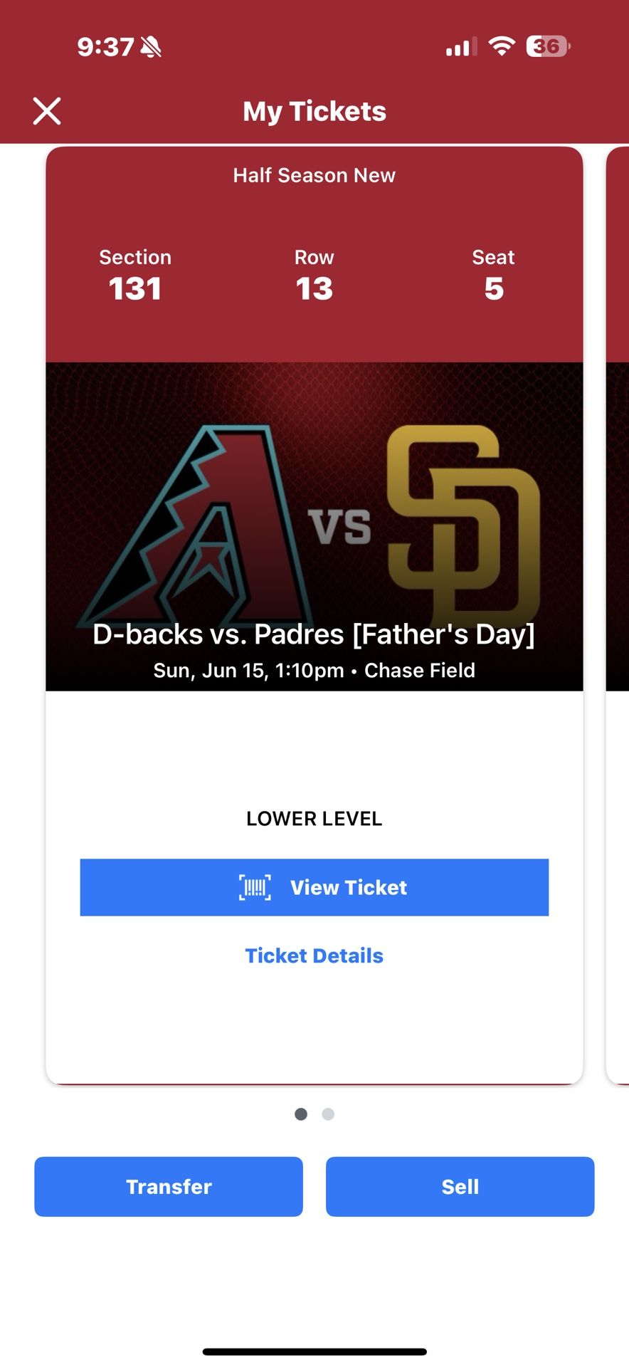 Fathers Day Tickets