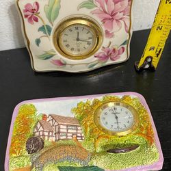 RELOJES ANTIGUOS DE PORCELANA DIFERENTE MODELO C/U