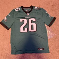 Saquon Barkley Philadelphia Eagles Nike Game Player Jersey: Size Large - Midnight Green