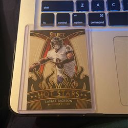 Lamar Jackson Select Hot Stars Card 