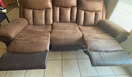 Sofa AND Recliner (3 seater plus single)-MUST PICK UP