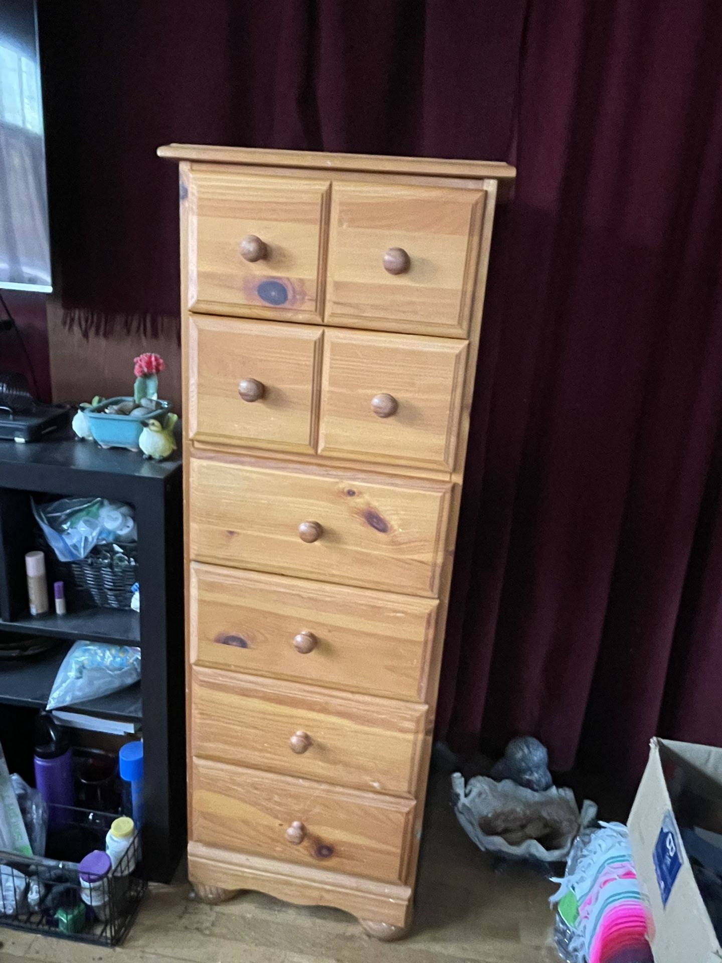 Narrow Wooden Dresser