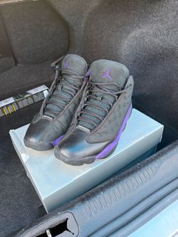 Air Jordan 13 Black Purple Sneakers