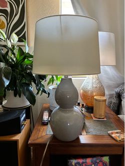 Beautiful light blue ceramic Lamp