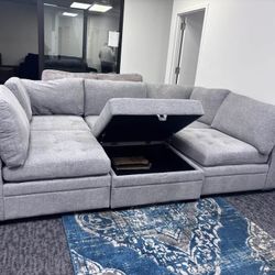 Brand New Oversized Grey Comfy Grey Sectional 