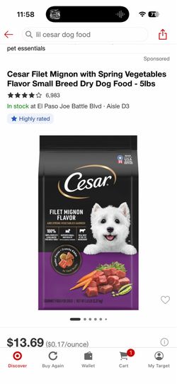 Free dog food.